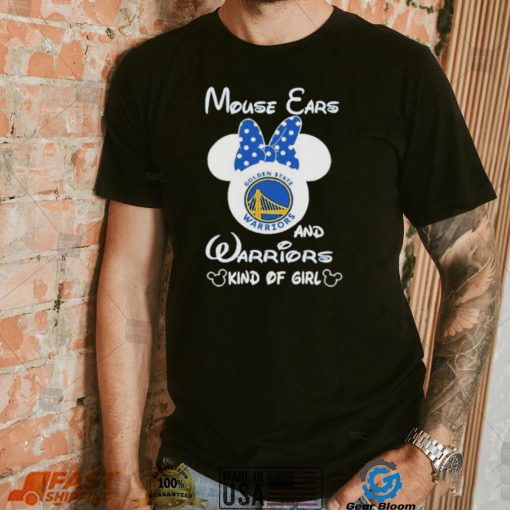 Disney Mickey Mouse Ears and Golden State Warriors Kind Of Girl T Shirt