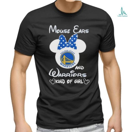 Disney Mickey Mouse Ears and Golden State Warriors Kind Of Girl shirt