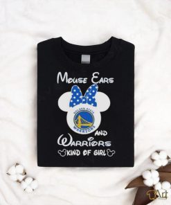 Disney Mickey Mouse Ears and Golden State Warriors Kind Of Girl shirt