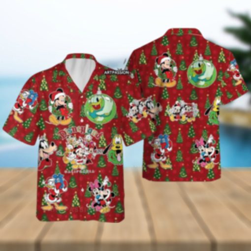 Disneyland Retro Hawaiian Shirts Mickey Friends Disney Christmas Hawaii Theme