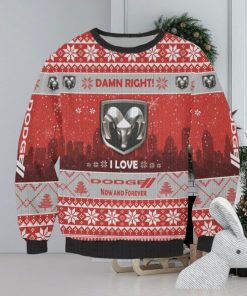 Dodge Xmas Sweater Car Design Gift For Fans Gift Christmas