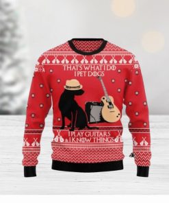 Dog Guitar Christmas Ugly Christmas Sweaters 3D