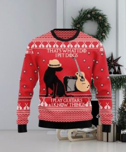 Dog Guitar Christmas Ugly Christmas Sweaters 3D