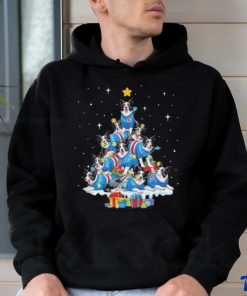 Dogs Border Collie pine tree merry christmas shirt