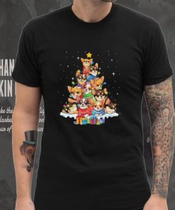 Dogs Chihuahua pine tree merry christmas shirt
