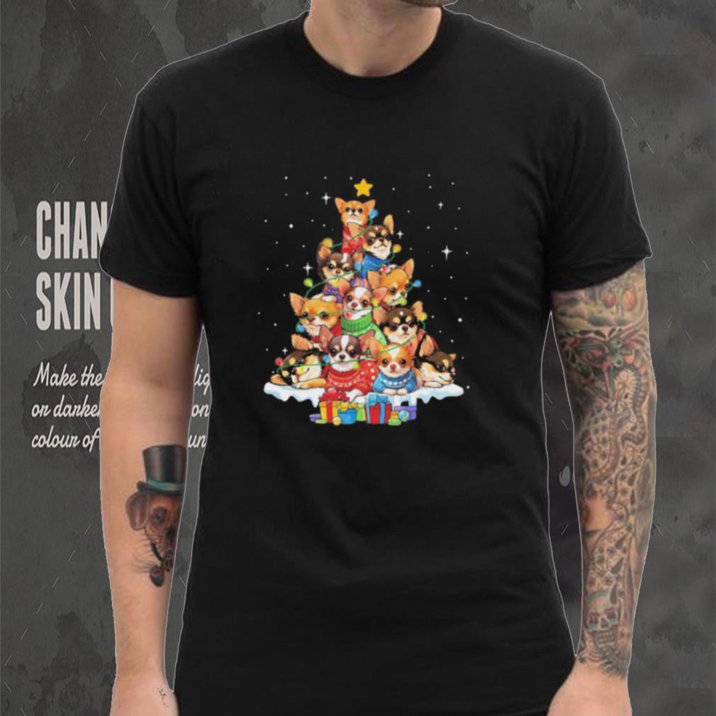 Dogs Chihuahua pine tree merry christmas shirt Dogs Chihuahua pine tree merry christmas shirt
