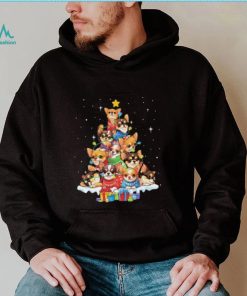 Dogs Chihuahua pine tree merry christmas shirt