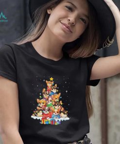Dogs Chihuahua pine tree merry christmas shirt
