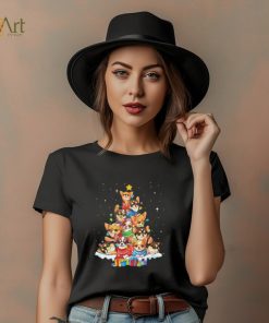 Dogs Chihuahua pine tree merry christmas shirt
