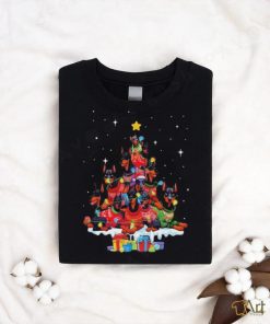 Dogs Dobermann pine tree merry christmas shirt