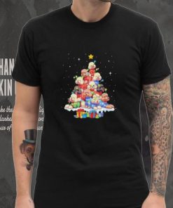 Dogs Toy Poodle pine tree merry christmas shirt