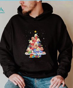 Dogs Toy Poodle pine tree merry christmas shirt