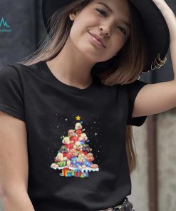 Dogs Toy Poodle pine tree merry christmas shirt