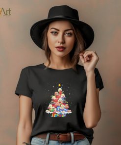 Dogs Toy Poodle pine tree merry christmas shirt