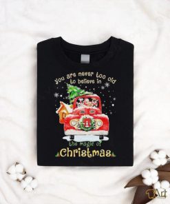 Dogs you are never too old to believe in Believe In The Magic Of Christmas shirt