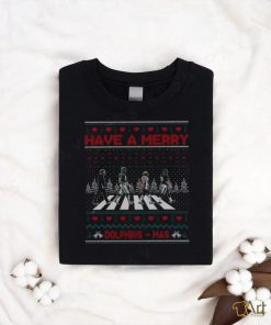 Dolphins Walking Abbey Road Football Have a Merry Dolphins Mas Merry Christmas 2023 Shirt