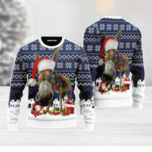 Donkey Merry Christmas Unisex Ugly Sweater