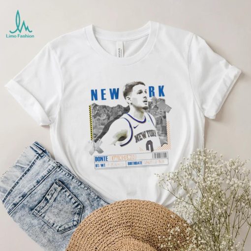 Donte DiVincenzo number 0 New York Knicks basketball player paper poster shirt