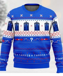 Dr Who TARDIS Ugly Christmas Sweater 3D All Over Printed Christmas Sweater