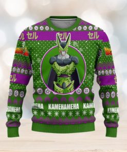 Dragon Ball Cell Kamehameha Ugly Christmas Sweaters