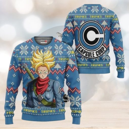 Dragon Ball Future Trunks Capsule Corp Ugly Christmas Sweaters