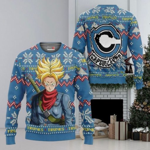 Dragon Ball Future Trunks Capsule Corp Ugly Christmas Sweaters