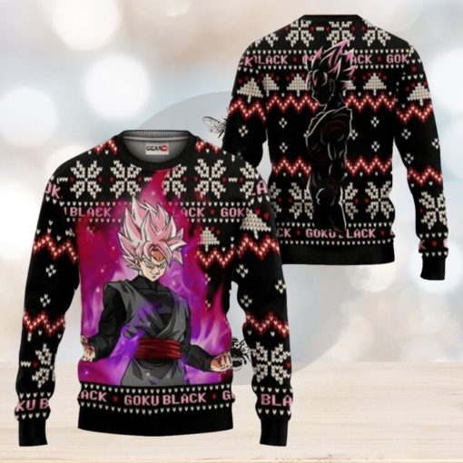 Dragon Ball Goku Black Rose Ugly Christmas Sweaters