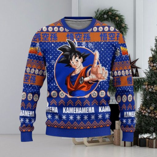 Dragon Ball Goku Kamehameha Ugly Christmas Sweaters