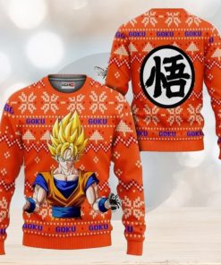 Dragon Ball Goku Super Saiyan Ugly Christmas Sweaters