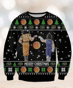 Dragon Ball Goku Vegeta Merry Christmas Ugly Christmas Sweaters