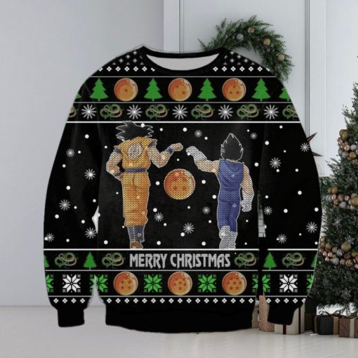 Dragon Ball Goku Vegeta Merry Christmas Ugly Christmas Sweaters