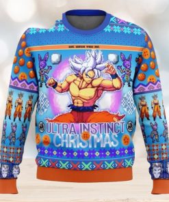 Dragon Ball Goku We Wish You An Ultra Instinct Christmas Ugly Christmas Sweaters