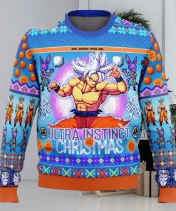 Dragon Ball Goku We Wish You An Ultra Instinct Christmas Ugly Christmas Sweaters