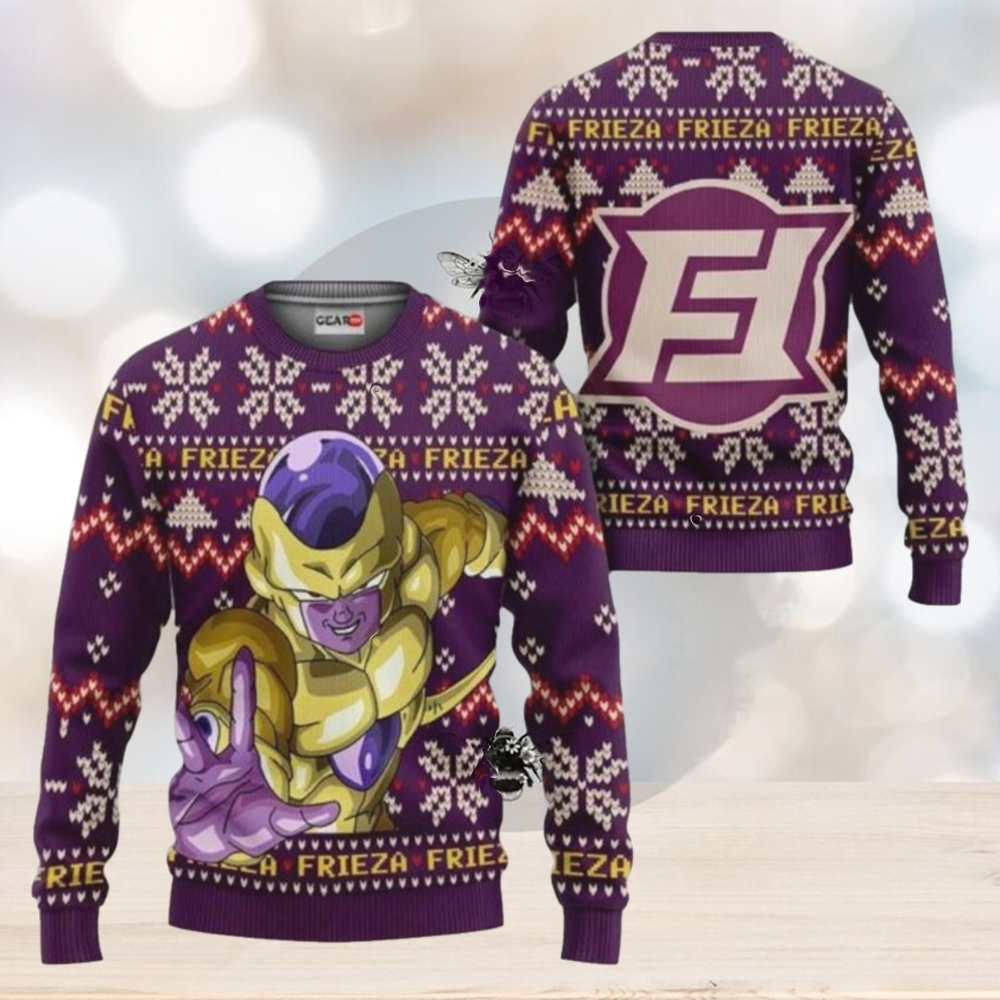 Dragon Ball Golden Frieza Ugly Christmas Sweaters - Limotees