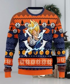 Dragon Ball Majin Vegeta Ugly Christmas Sweaters