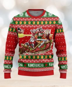 Dragon Ball Sleigh Kamehameha Ugly Christmas Sweaters