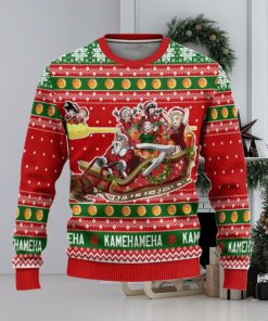 Dragon Ball Sleigh Kamehameha Ugly Christmas Sweaters