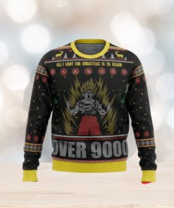 Dragonball Z Goku Over 9000 Ugly Christmas Sweaters