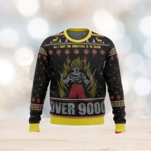 Dragonball Z Goku Over 9000 Ugly Christmas Sweaters