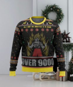 Dragonball Z Goku Over 9000 Ugly Christmas Sweaters