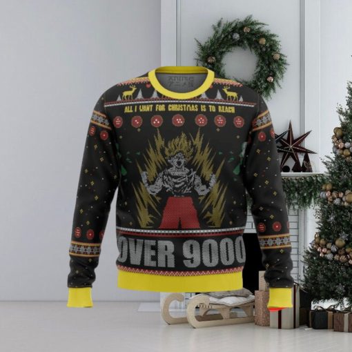 Dragonball Z Goku Over 9000 Ugly Christmas Sweaters