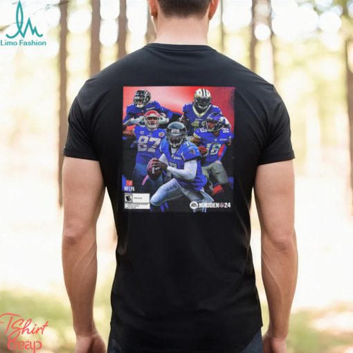 Dream Team Of Michael Vick For Alvin Kamara Justin Jefferson Drake London Travis Kelce On The NFL Madden 24 Cover Athlete Unisex T Shirt