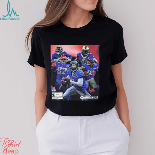 Dream Team Of Michael Vick For Alvin Kamara Justin Jefferson Drake London Travis Kelce On The NFL Madden 24 Cover Athlete Unisex T Shirt