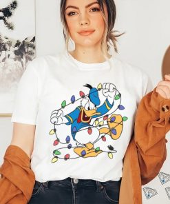 Duck With Christmas Light Shirt