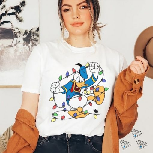 Duck With Christmas Light Shirt