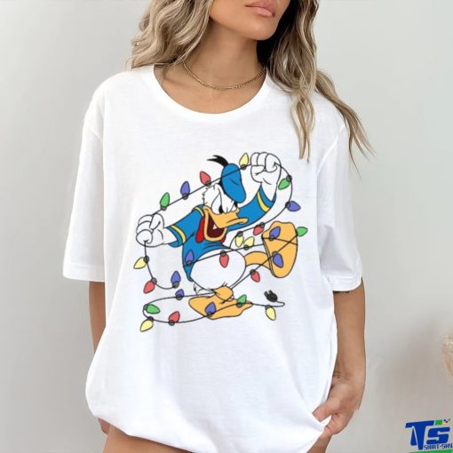 Duck With Christmas Light Shirt