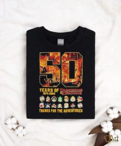 Dungeons And Dragons 50 Years Of 1974 2024 Thank You For The Adventures Hoodie T Shirt