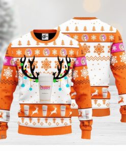 Dunkin’ Donuts Reindeer Ugly Christmas Sweater Gift For Christmas