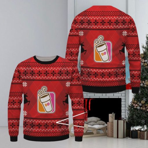 Dunkin’ Donuts Ugly Christmas Sweater, Xmas Gift Ideas For Fans