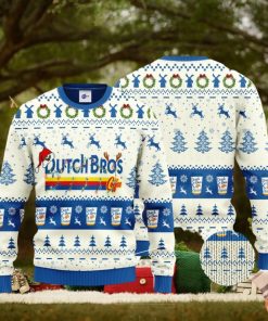 Dutch Bros Santa Hat Christmas 3D Ugly Christmas Sweater Unisex Sweater Christmas Gift